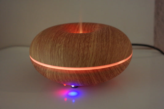 Aroma Diffuser Disco Holz dunkel